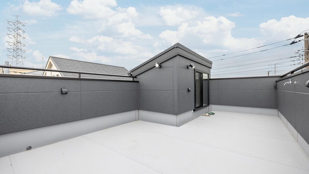 アクティエが手がけた住まいのベランダ