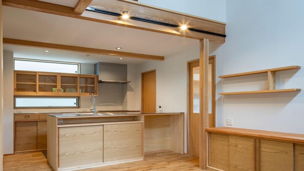 木匠工務店が手がけた住まいのキッチン